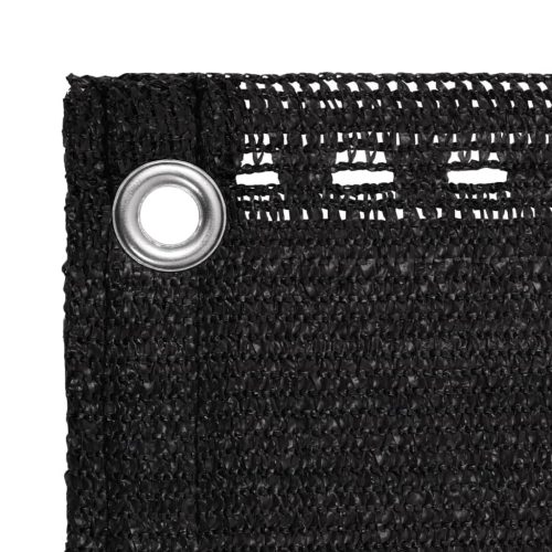  fekete HDPE erkélytakaró 75 x 400 cm