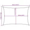  bézs HDPE napvitorla 160 g/m² 5 x 7 m