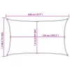  bézs HDPE napvitorla 160 g/m² 5 x 8 m