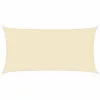  krémszínű HDPE napvitorla 160 g/m² 2 x 3,5 m