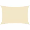  krémszínű HDPE napvitorla 160 g/m² 3 x 4 m 