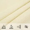  krémszínű HDPE napvitorla 160 g/m² 2,5 x 2,5 x 3,5 m
