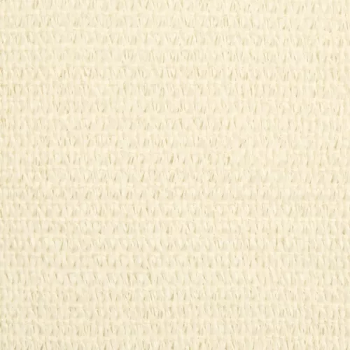  krémszínű HDPE napvitorla 160 g/m² 2,5 x 2,5 x 3,5 m