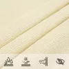  krémszínű HDPE napvitorla 160 g/m² 4/5 x 4 m