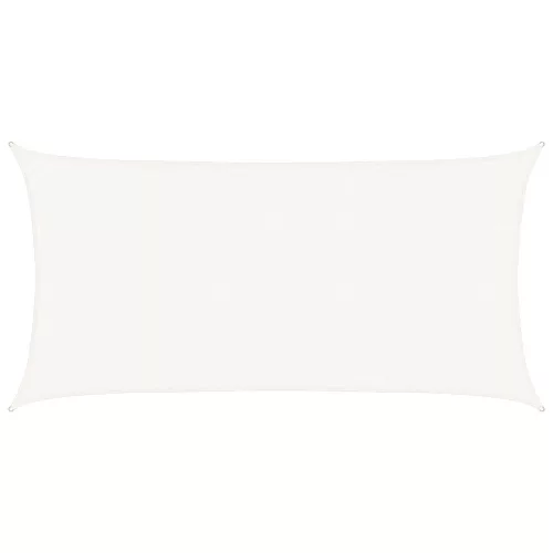  fehér HDPE napvitorla 160 g/m² 2,5 x 5 m