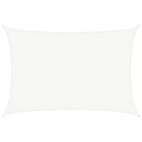 fehér HDPE napvitorla 160 g/m² 3,5 x 5 m