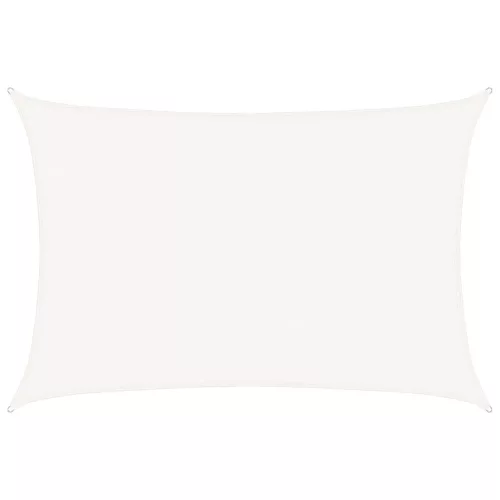  fehér HDPE napvitorla 160 g/m² 5 x 7 m