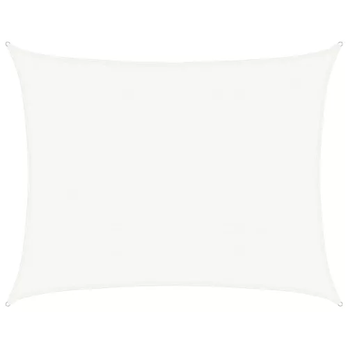  fehér HDPE napvitorla 160 g/m² 6 x 7 m
