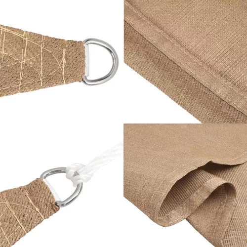  tópszínű HDPE napvitorla 160 g/m² 3 x 4 m
