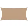  tópszínű HDPE napvitorla 160 g/m² 3 x 6 m