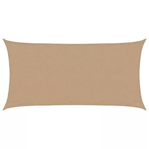  tópszínű HDPE napvitorla 160 g/m² 3 x 6 m