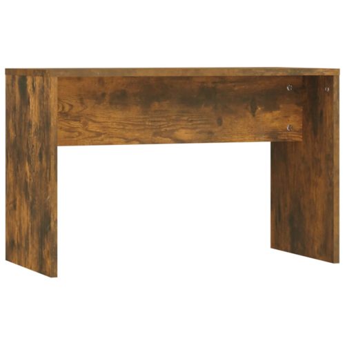  füstös tölgy színű szerelt fa fésülködőasztal-szett LED-ekkel