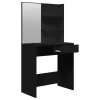  fekete fésülködőasztal szett 74,5 x 40 x 141 cm