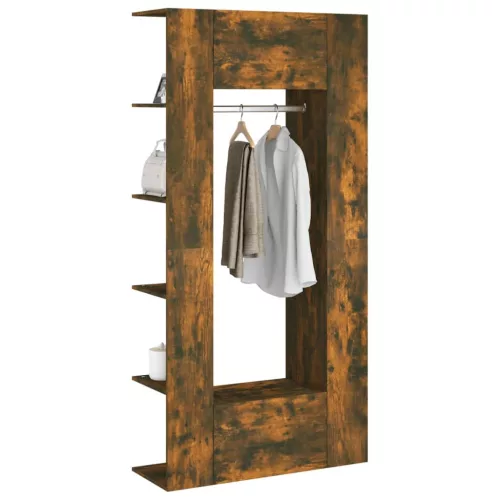  2 db füstös tölgy színű szerelt fa előszobaszekrény