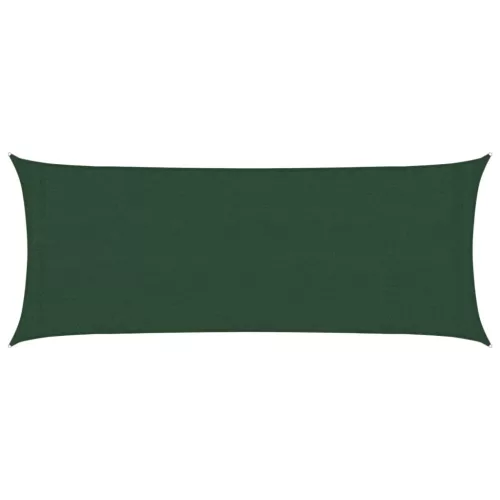  sötétzöld HDPE napvitorla 160 g/m² 2 x 5 m