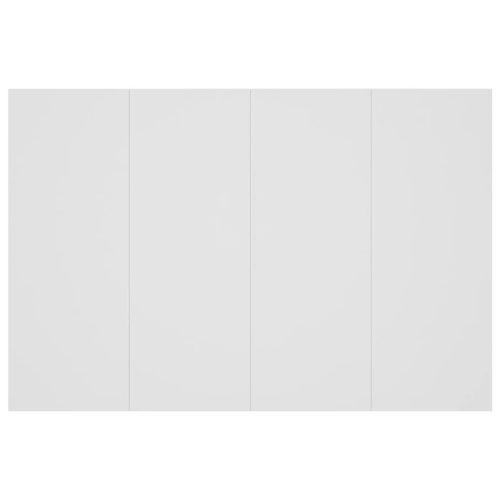  fehér szerelt fa ágyfejtámla szekrényekkel