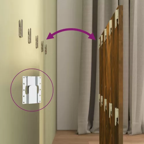  füstös tölgy színű szerelt fa ágyfejtámla szekrényekkel