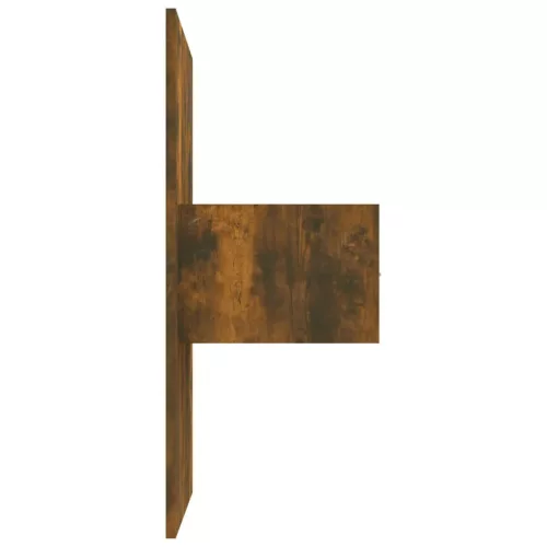  füstös tölgy színű szerelt fa ágyfejtámla szekrényekkel