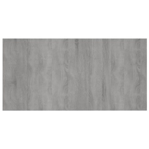  szürke sonoma színű szerelt fa ágyfejtámla szekrényekkel