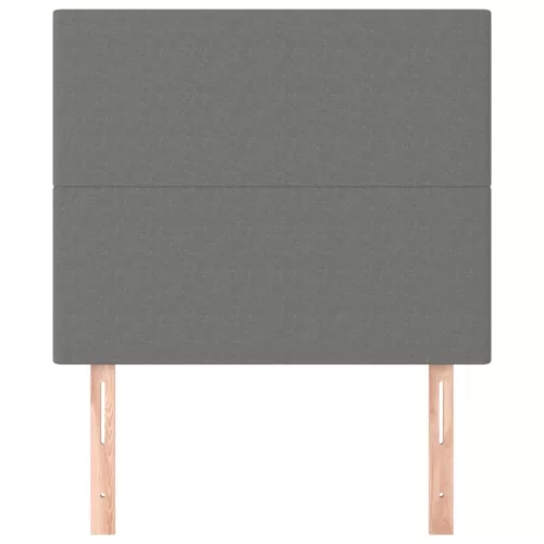  2 db sötétszürke szövet fejtámla 90x5x78/88 cm