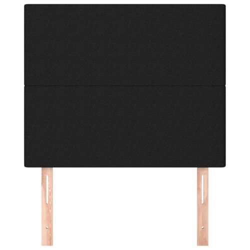  2 db fekete szövet fejtámla 90x5x78/88 cm