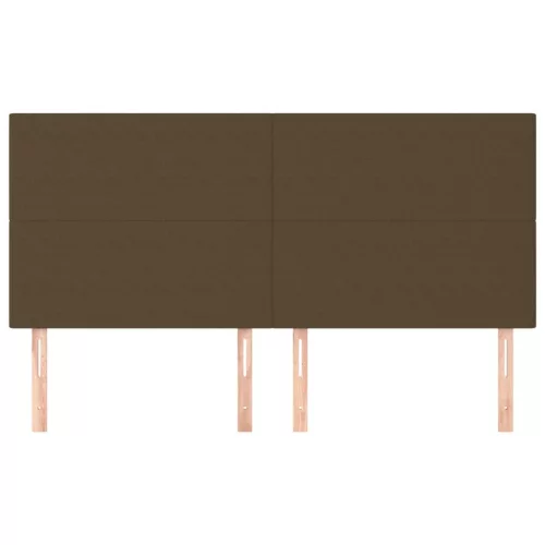  4 db sötétbarna szövet fejtámla 80 x 5 x 78/88 cm