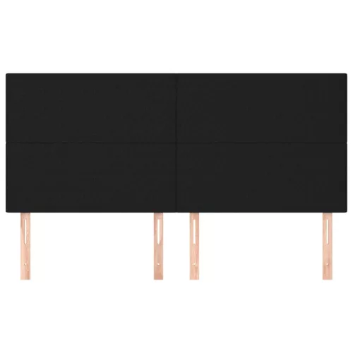  4 db fekete szövet fejtámla 90x5x78/88 cm