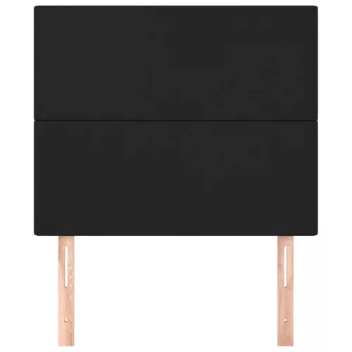  2 db fekete műbőr fejtámla 80 x 5 x 78/88 cm