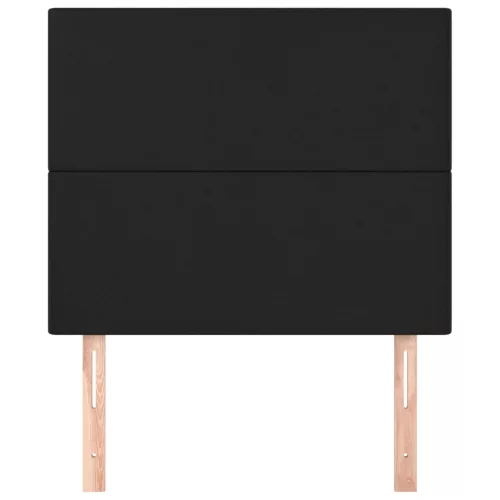  2 db fekete műbőr fejtámla 90x5x78/88 cm