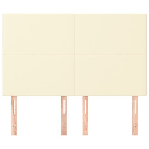  4 db krémszínű műbőr fejtámla 72 x 5 x 78/88 cm