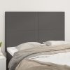 4 db szürke műbőr fejtámla 72 x 5 x 78/88 cm
