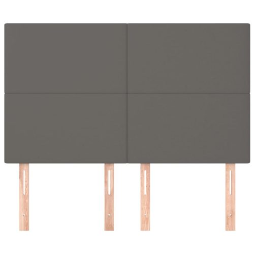  4 db szürke műbőr fejtámla 72 x 5 x 78/88 cm