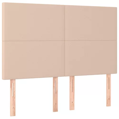  4 db cappuccino színű műbőr fejtámla 72 x 5 x 78/88 cm