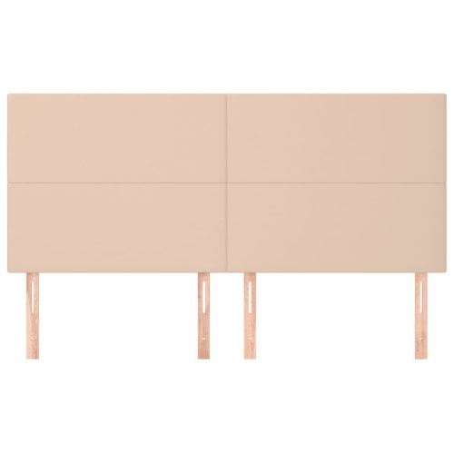  4 db cappuccino színű műbőr fejtámla 90 x 5 x 78/88 cm