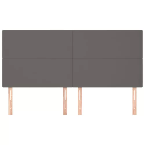  4 db szürke műbőr fejtámla 100x5x78/88 cm