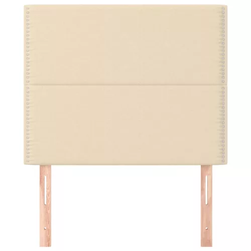  2 db krémszínű szövet fejtámla 100x5x78/88 cm