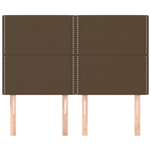  4 db sötétbarna szövet fejtámla 72 x 5 x 78/88 cm