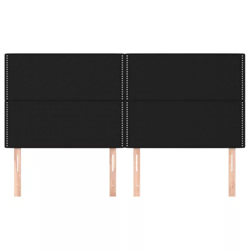  4 db fekete szövet fejtámla 90x5x78/88 cm