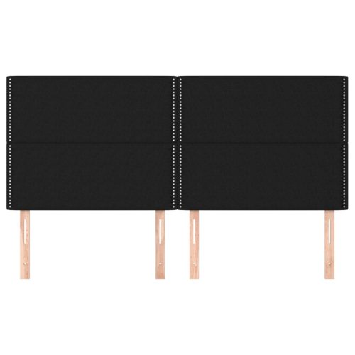  4 db fekete szövet fejtámla 100x5x78/88 cm