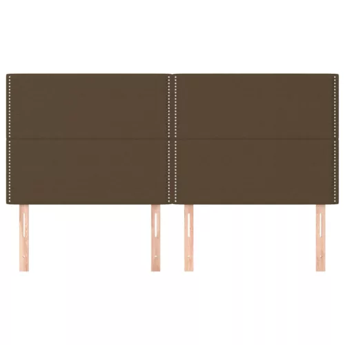  4 db sötétbarna szövet fejtámla 100x5x78/88 cm