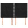  4 db fekete bársony fejtámla 72 x 5 x 78/88 cm