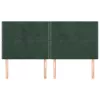  4 db sötétzöld bársony fejtámla 90x5x78/88 cm