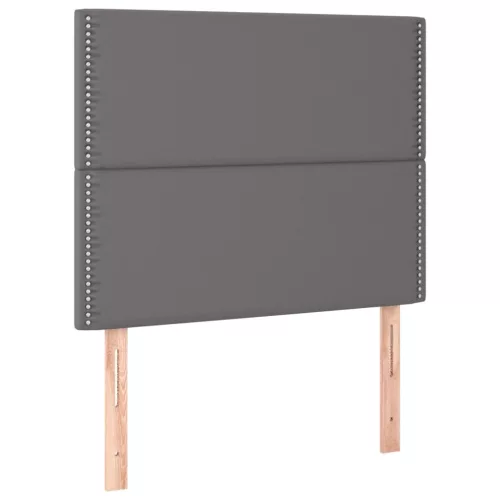  2 db szürke műbőr fejtámla 90x5x78/88 cm