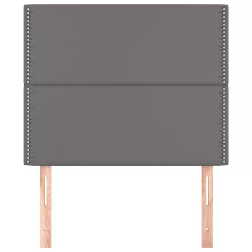  2 db szürke műbőr fejtámla 90x5x78/88 cm