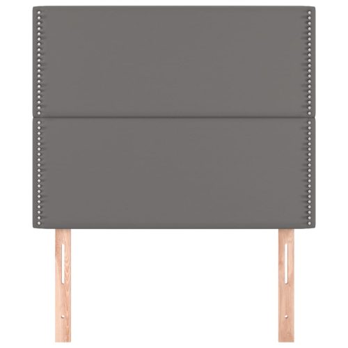  2 db szürke műbőr fejtámla 100x5x78/88 cm