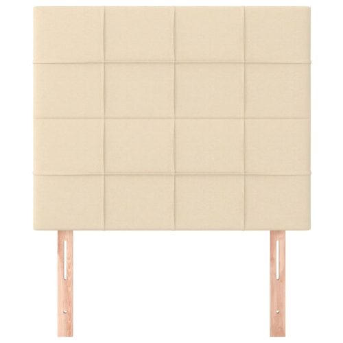  2 db krémszínű szövet fejtámla 80 x 5 x 78/88 cm