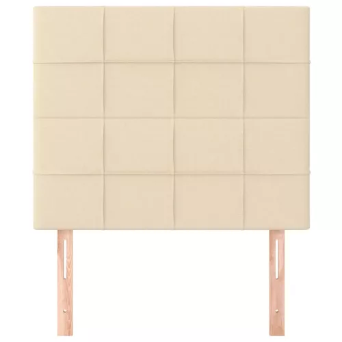  2 db krémszínű szövet fejtámla 90x5x78/88 cm