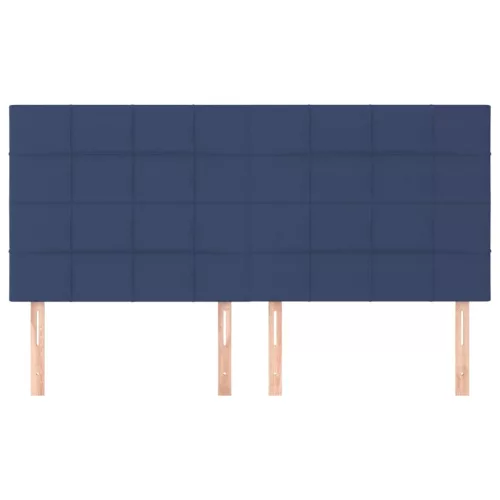  4 db kék szövet fejtámla 80 x 5 x 78/88 cm