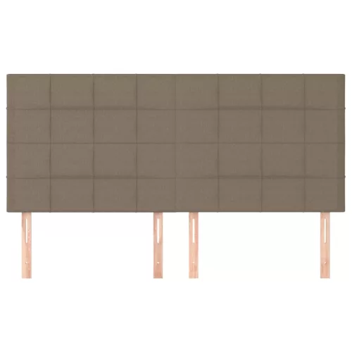  4 db tópszínű szövet fejtámla 90x5x78/88 cm