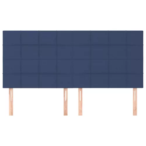  4 db kék szövet fejtámla 90x5x78/88 cm